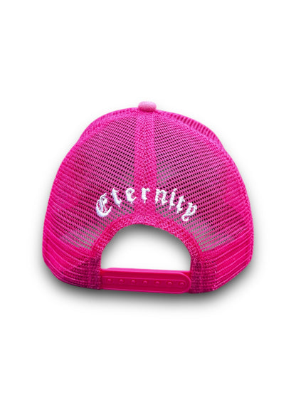 Pink Suede trucker